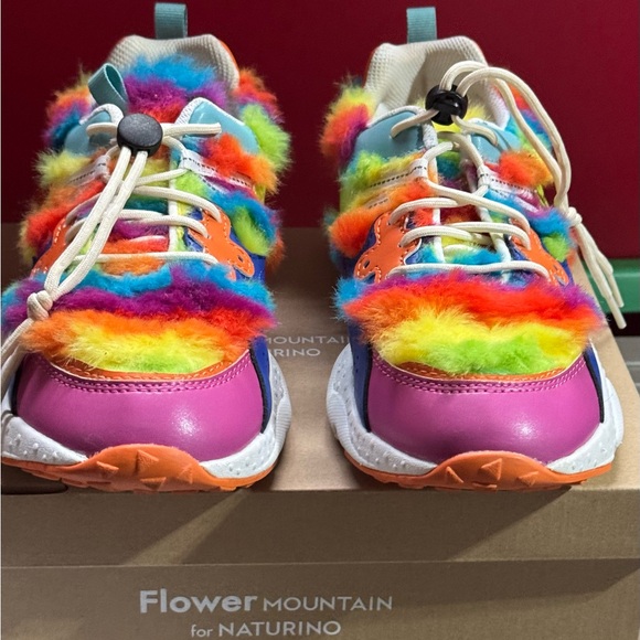 Naturino/Flower Mountain Colorful Furry Sneakers - Picture 6 of 12